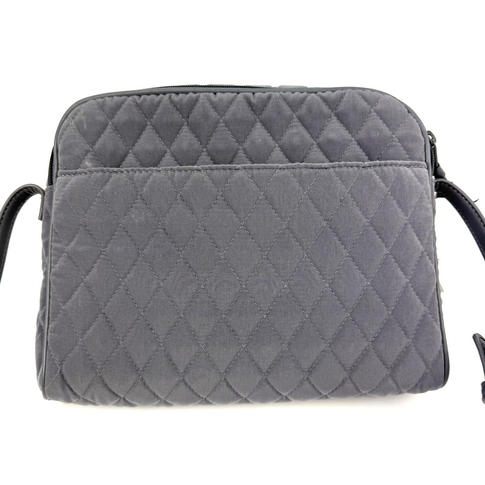 Vera Bradley Trimmed Crossbody Bag WITH Wallet Carbon Gray Microfiber NWT - Picture 8 of 16